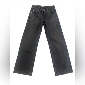 Levi's Gray Superlow Wide Leg Jeans